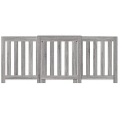 vidaXL Radiator Cover Grey Sonoma 205 x 21.5 x 83.5 cm Engineered Wood 3