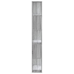vidaXL Bookcase 5-Tier Grey Sonoma 80,5x23,5x162,5 cm Engineered Wood 5
