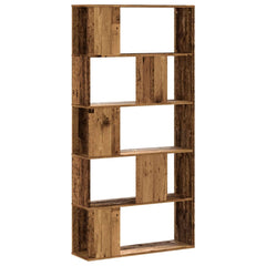 vidaXL Bookcase 5-Tier Old Wood 80,5x23,5x162,5 cm Engineered Wood 2