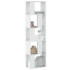 vidaXL Bookcase 5-Tier White 45x23,5x162,5 cm Engineered Wood 1