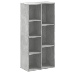 vidaXL Bookcase Concrete Grey 50x25x105 cm Engineered Wood 2