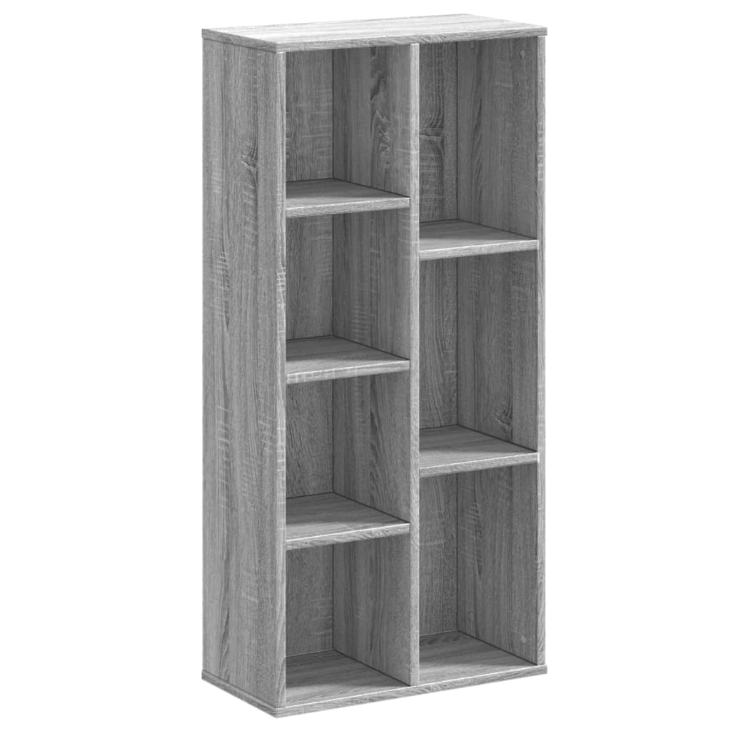 vidaXL Bookcase Grey Sonoma 50x25x105 cm Engineered Wood 2