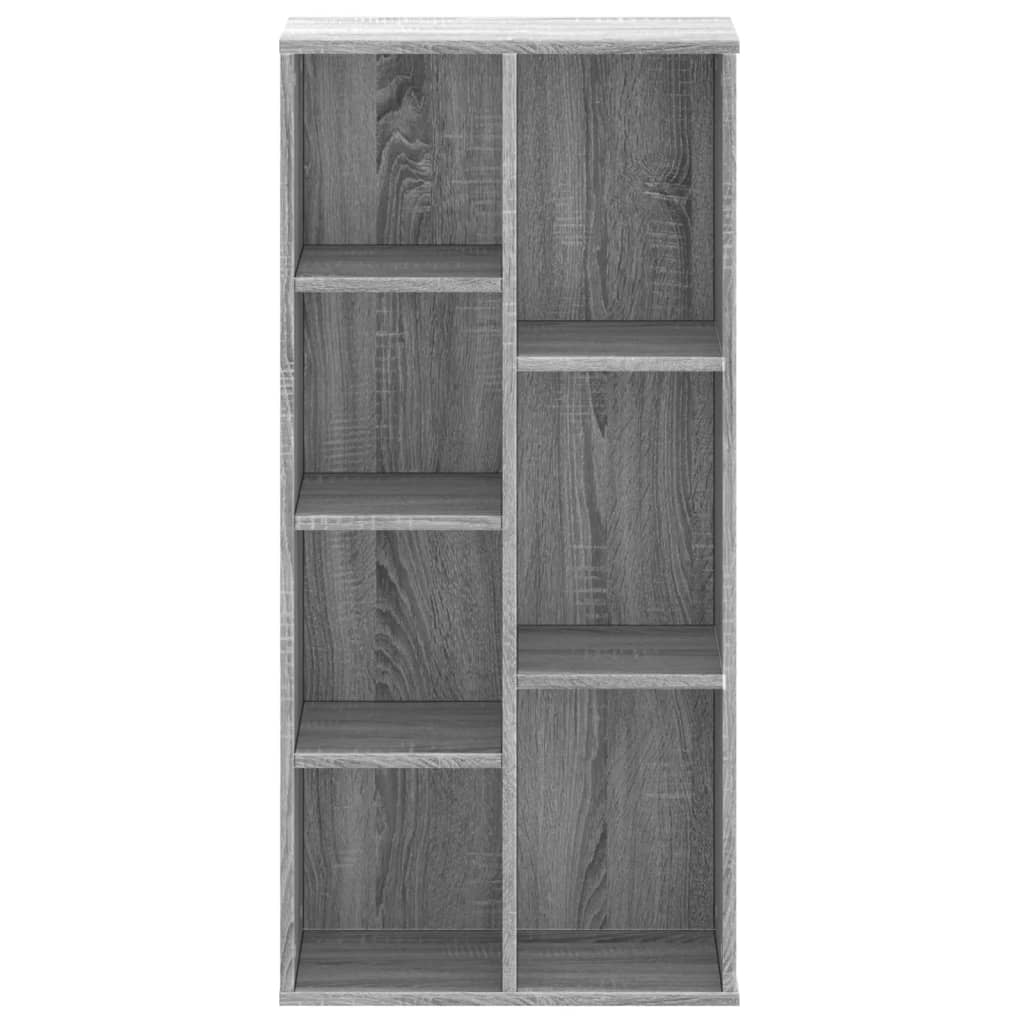 vidaXL Bookcase Grey Sonoma 50x25x105 cm Engineered Wood 4
