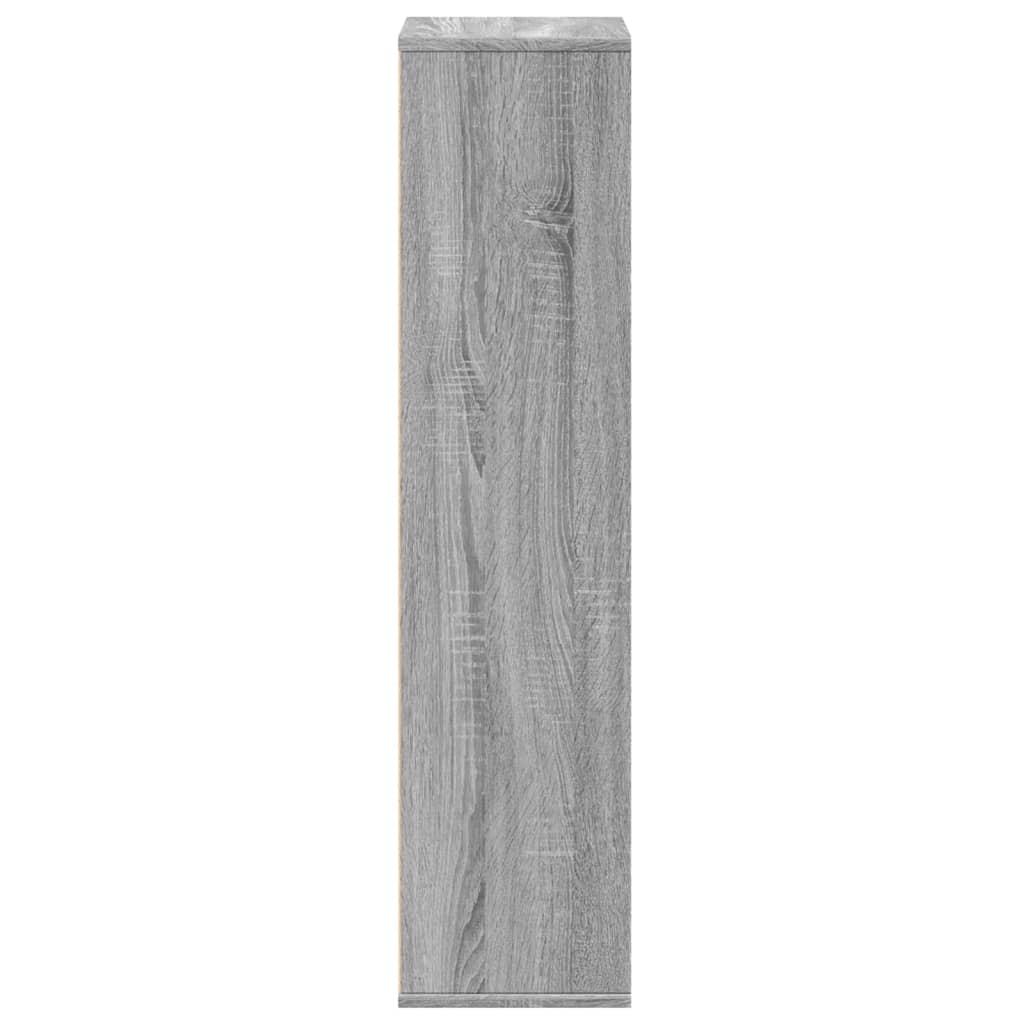 vidaXL Bookcase Grey Sonoma 50x25x105 cm Engineered Wood 5