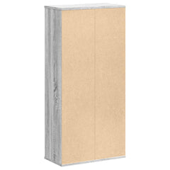 vidaXL Bookcase Grey Sonoma 50x25x105 cm Engineered Wood 6