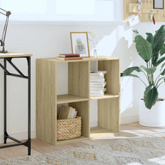 vidaXL Bookcase Sonoma Oak 68,5x32x68,5 cm Engineered Wood 3