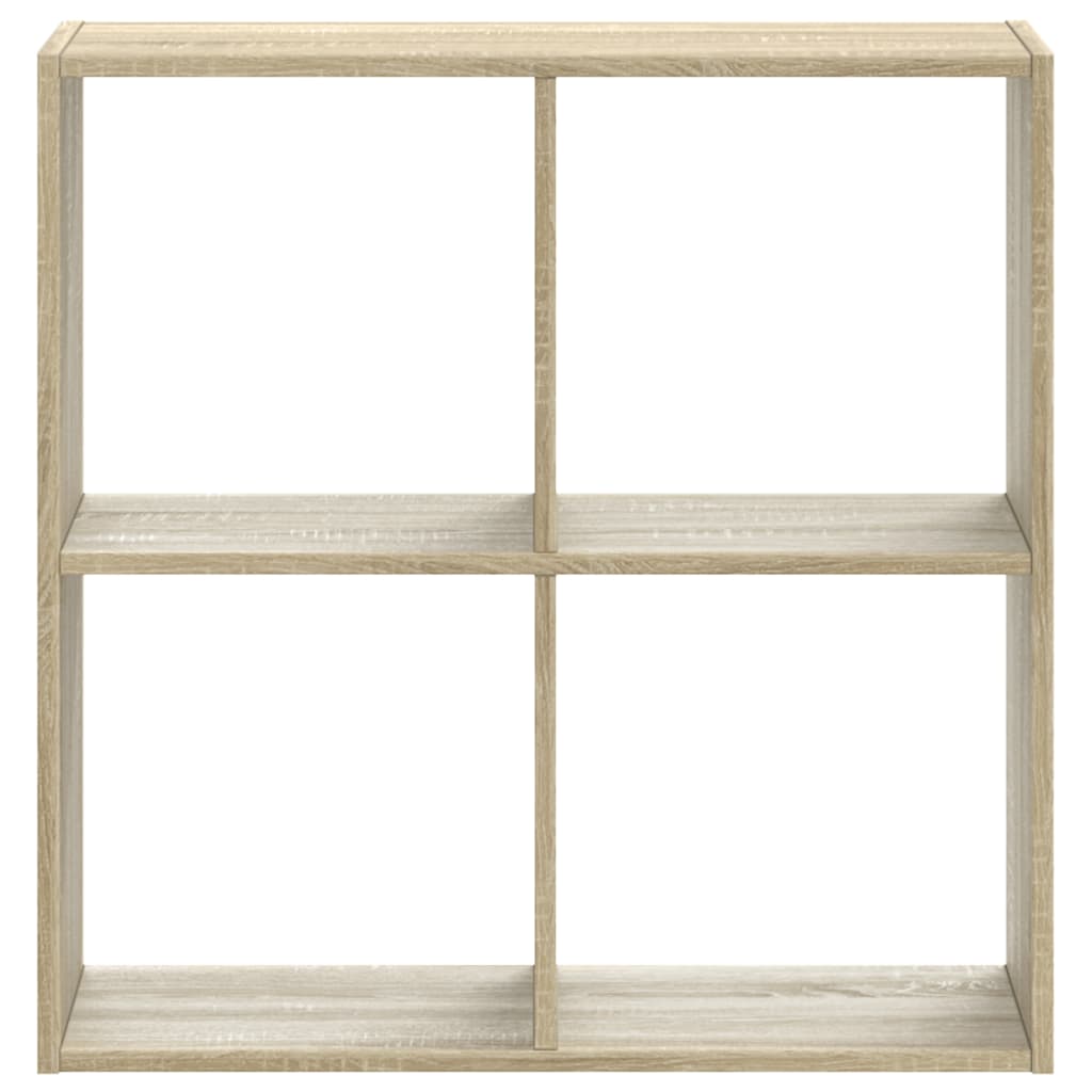 vidaXL Bookcase Sonoma Oak 68,5x32x68,5 cm Engineered Wood 4