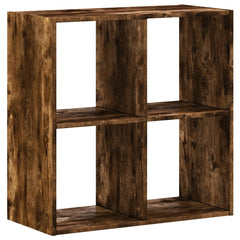 vidaXL Bookcase Smoked Oak 68,5x32x68,5 cm Engineered Wood 2