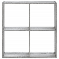 vidaXL Bookcase Grey Sonoma 68,5x32x68,5 cm Engineered Wood 4