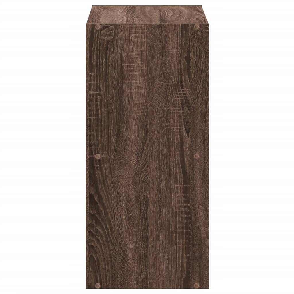 vidaXL Bookcase Brown Oak 68,5x32x68,5 cm Engineered Wood 6