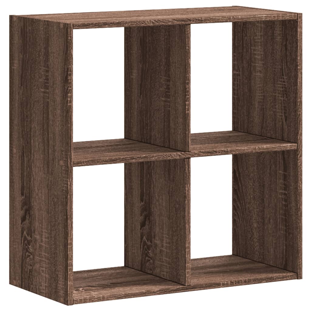 vidaXL Bookcase Brown Oak 68,5x32x68,5 cm Engineered Wood 5