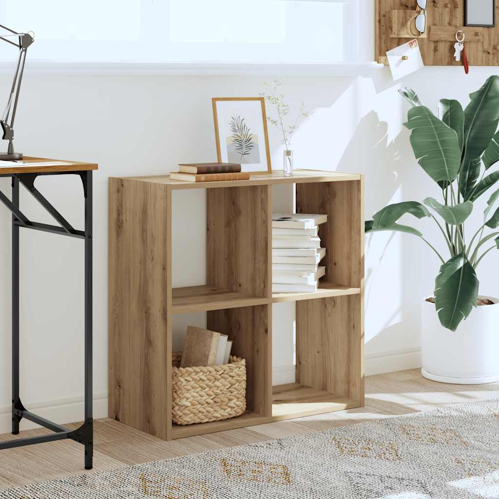 vidaXL Bookcase Artisian Oak 68,5x32x68,5 cm Engineered Wood 1