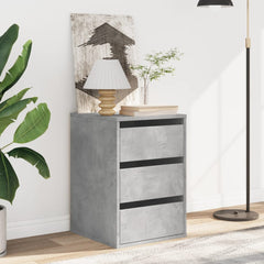 vidaXL Corner Chest of Drawers Concrete Grey 40x41x58 cm Engineered Wood 3