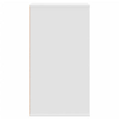 Corner Chest of Drawers Engineered Wood Height 76 cm White 40 cm