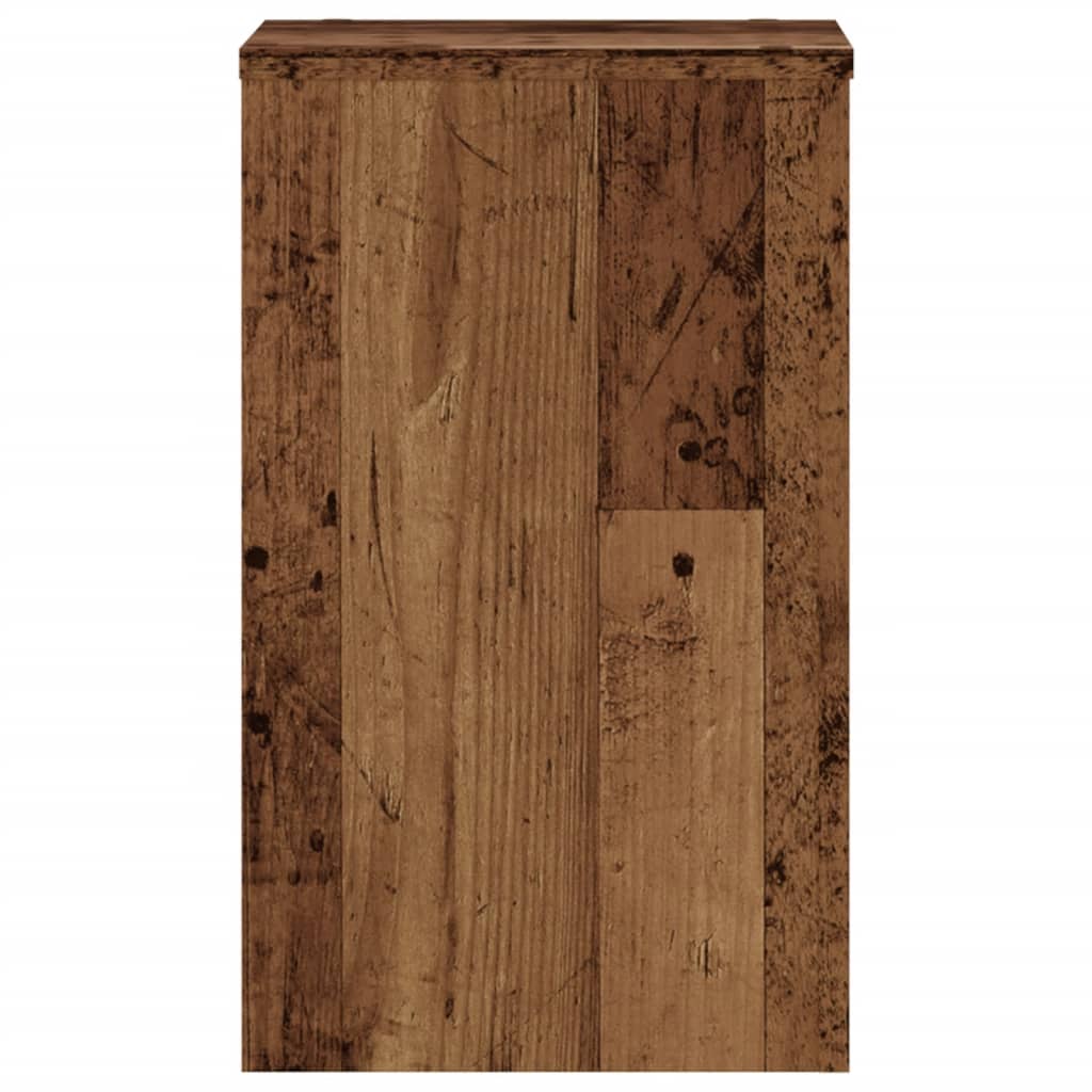 vidaXL Plant Stand 2 pcs Old Wood 30 x 30 x 50 cm Engineered Wood 4