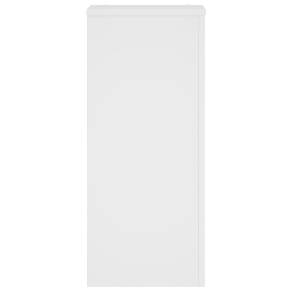 vidaXL Plant Stand 2 pcs White 30 x 30 x 70 cm Engineered Wood 6