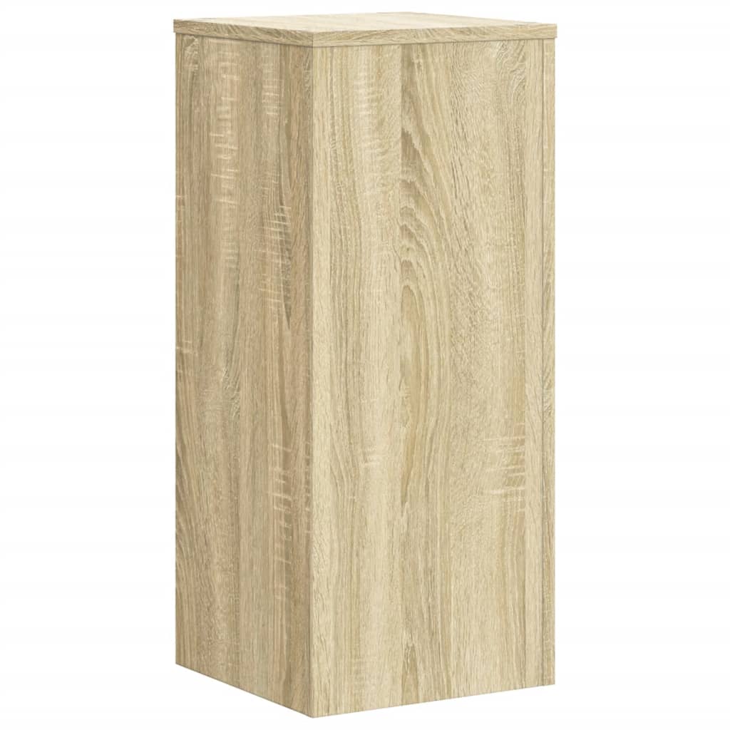vidaXL Plant Stand 2 pcs Sonoma Oak 30 x 30 x 70 cm Engineered Wood 3
