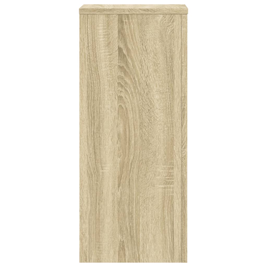 vidaXL Plant Stand 2 pcs Sonoma Oak 30 x 30 x 70 cm Engineered Wood 4