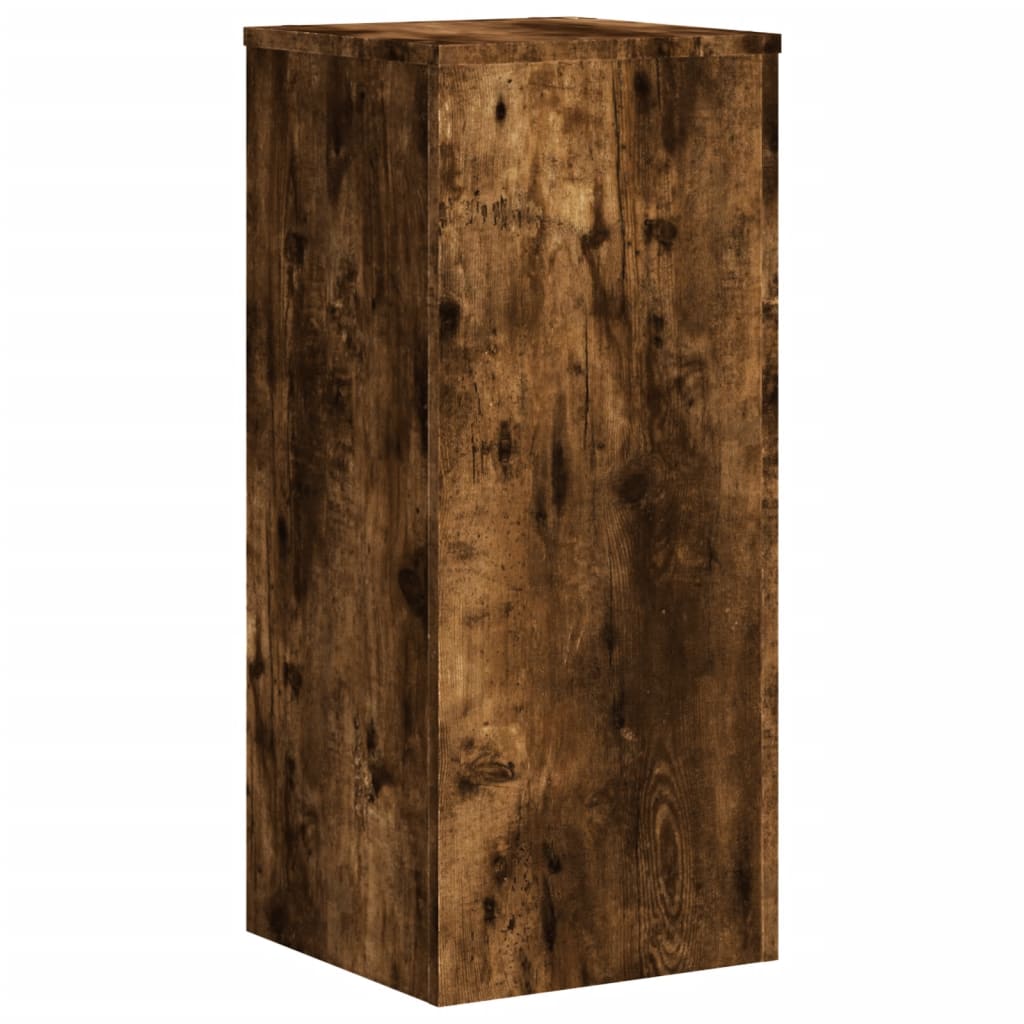 vidaXL Plant Stand 2 pcs Smoked Oak 30 x 30 x 70 cm Engineered Wood 3