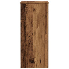 vidaXL Plant Stand 2 pcs Old Wood 30 x 30 x 70 cm Engineered Wood 4