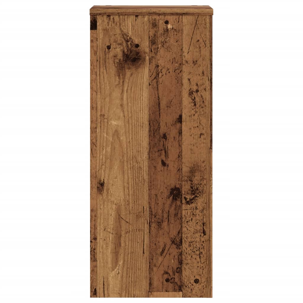 vidaXL Plant Stand 2 pcs Old Wood 30 x 30 x 70 cm Engineered Wood 6