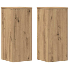 Plant Stands 2 pcs Artisan Oak Engineered Wood, image 2