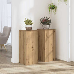 Plant Stands 2 pcs Artisan Oak Engineered Wood
