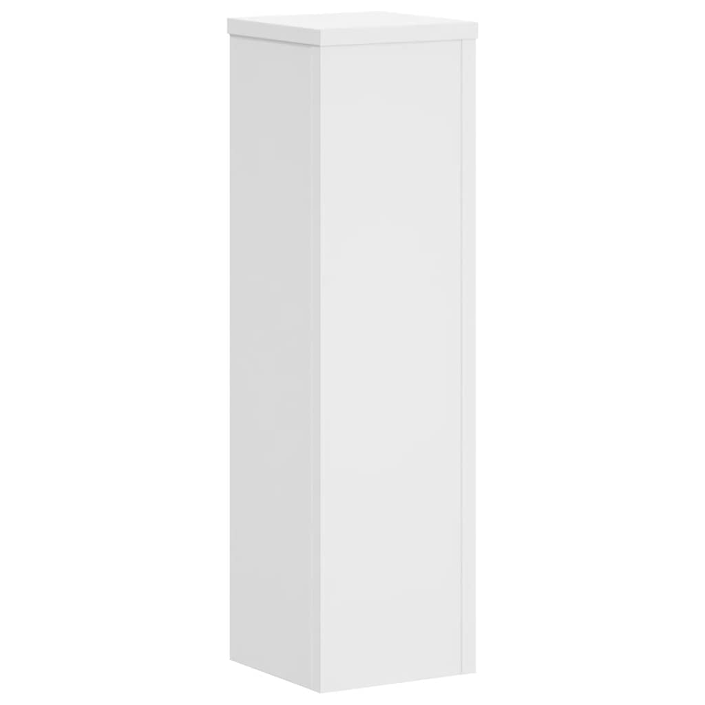 vidaXL Plant Stand 2 pcs White 17 x 17 x 60 cm Engineered Wood 3