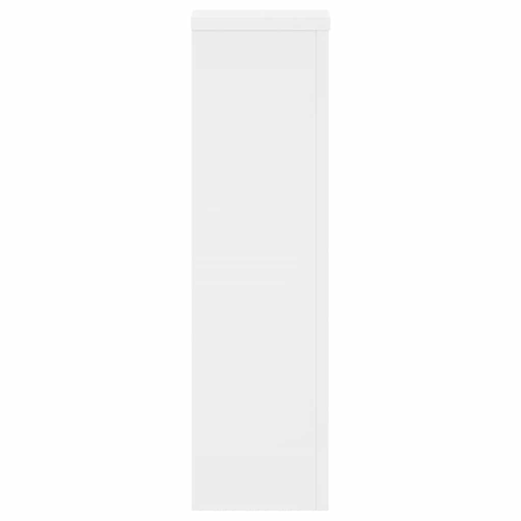 vidaXL Plant Stand 2 pcs White 17 x 17 x 60 cm Engineered Wood 4