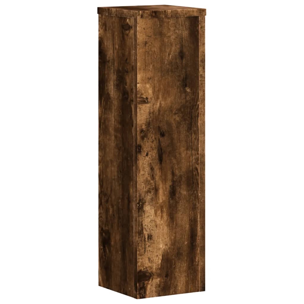 vidaXL Plant Stand 2 pcs Smoked Oak 17 x 17 x 60 cm Engineered Wood 5