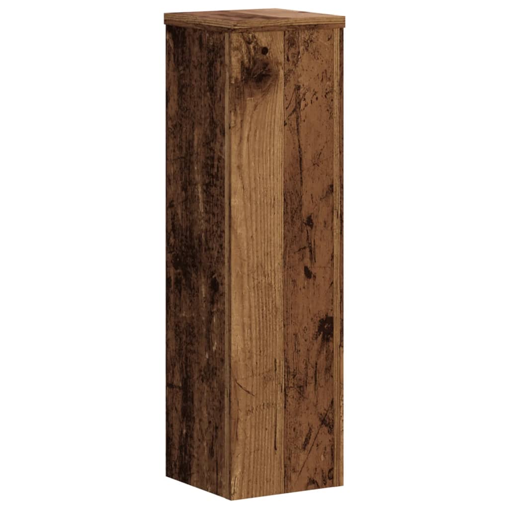 vidaXL Plant Stand 2 pcs Old Wood 17 x 17 x 60 cm Engineered Wood 3
