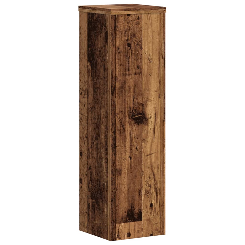 vidaXL Plant Stand 2 pcs Old Wood 17 x 17 x 60 cm Engineered Wood 5