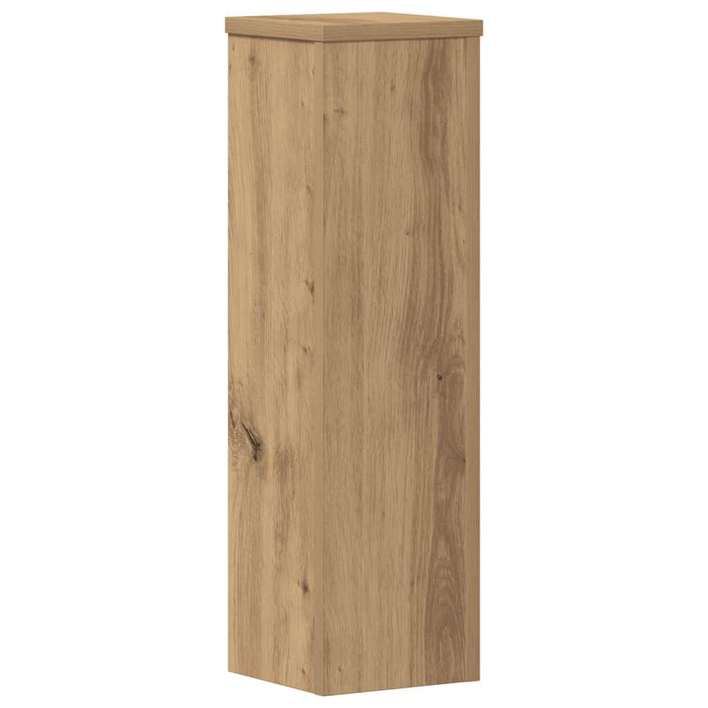 vidaXL Plant Stand 2 pcs Oak 17 x 17 x 60 cm Engineered Wood 3