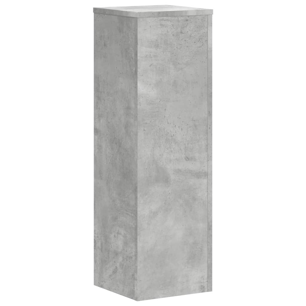 vidaXL Plant Stand 2 pcs Concrete Grey 25 x 25 x 80 cm Engineered Wood 3