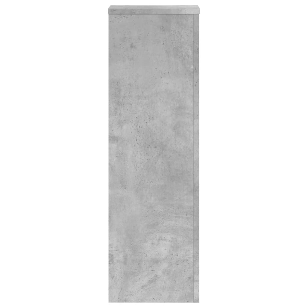 vidaXL Plant Stand 2 pcs Concrete Grey 25 x 25 x 80 cm Engineered Wood 6