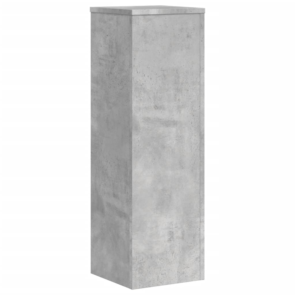 vidaXL Plant Stand 2 pcs Concrete Grey 25 x 25 x 80 cm Engineered Wood 5