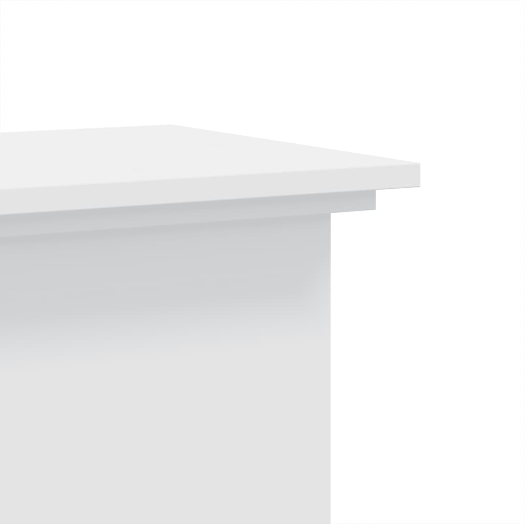 vidaXL Plant Stand White 33 x 33 x 60 cm Engineered wood 6