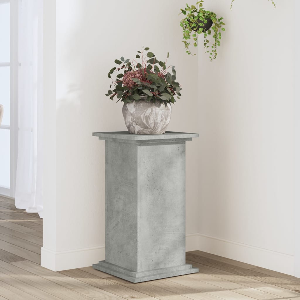 vidaXL Plant Stand Concrete Grey 33 x 33 x 60 cm Engineered wood 1