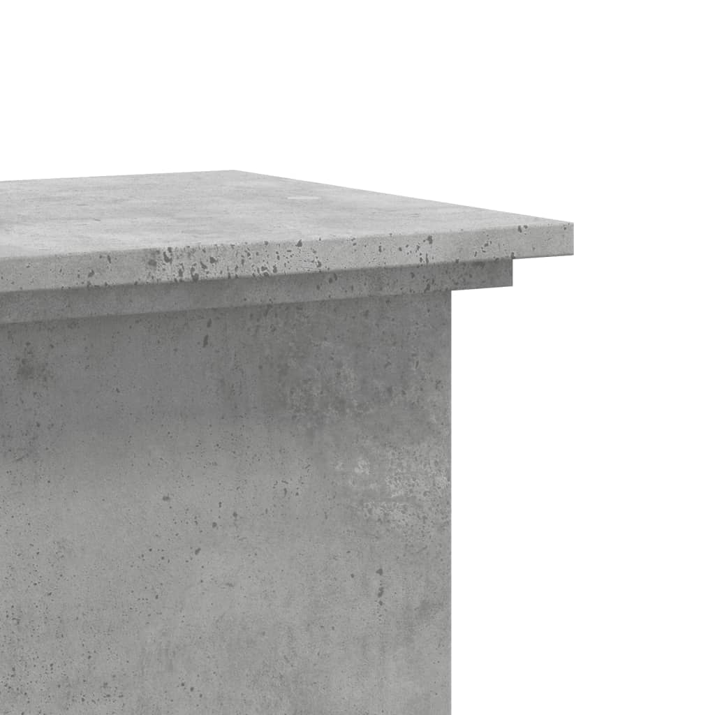 vidaXL Plant Stand Concrete Grey 33 x 33 x 80 cm Engineered wood 6