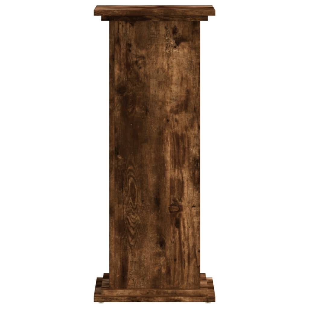 vidaXL Plant Stand Smoked Oak 33 x 33 x 80 cm Engineered wood 3