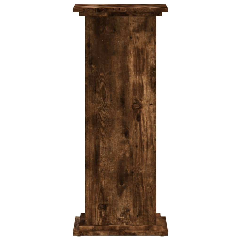 vidaXL Plant Stand Smoked Oak 33 x 33 x 80 cm Engineered wood 5