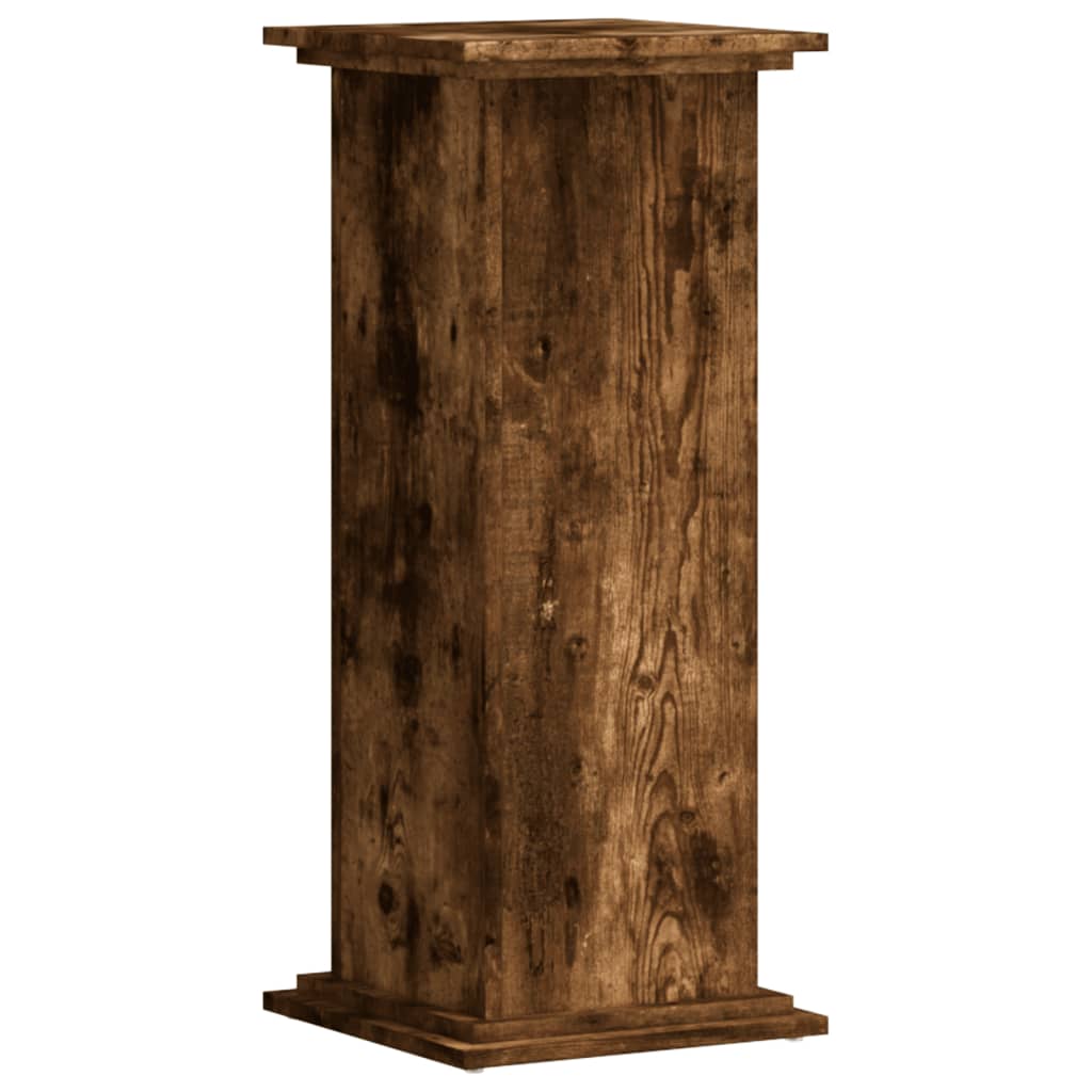 vidaXL Plant Stand Smoked Oak 33 x 33 x 80 cm Engineered wood 4