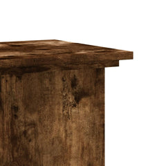 vidaXL Plant Stand Smoked Oak 33 x 33 x 80 cm Engineered wood 6