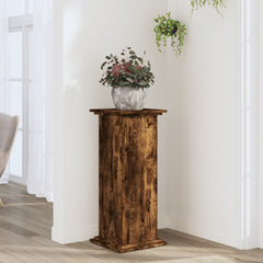 vidaXL Plant Stand Smoked Oak 33 x 33 x 80 cm Engineered wood 1