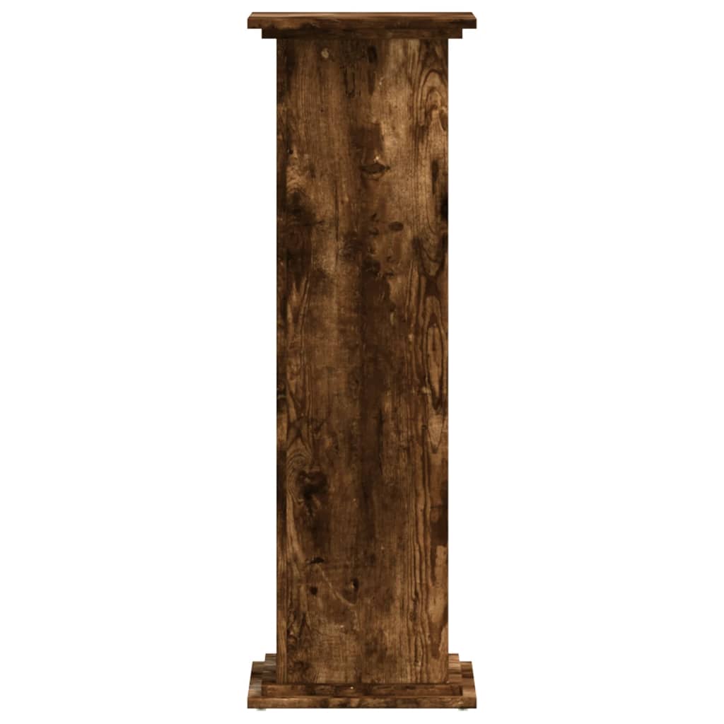 vidaXL Plant Stand Smoked Oak 33 x 33 x 100 cm Engineered wood 3
