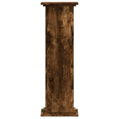vidaXL Plant Stand Smoked Oak 33 x 33 x 100 cm Engineered wood 3