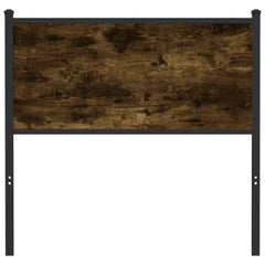 vidaXL Replace Headboard Smoked Oak 75 cm Engineered Wood and Steel 3