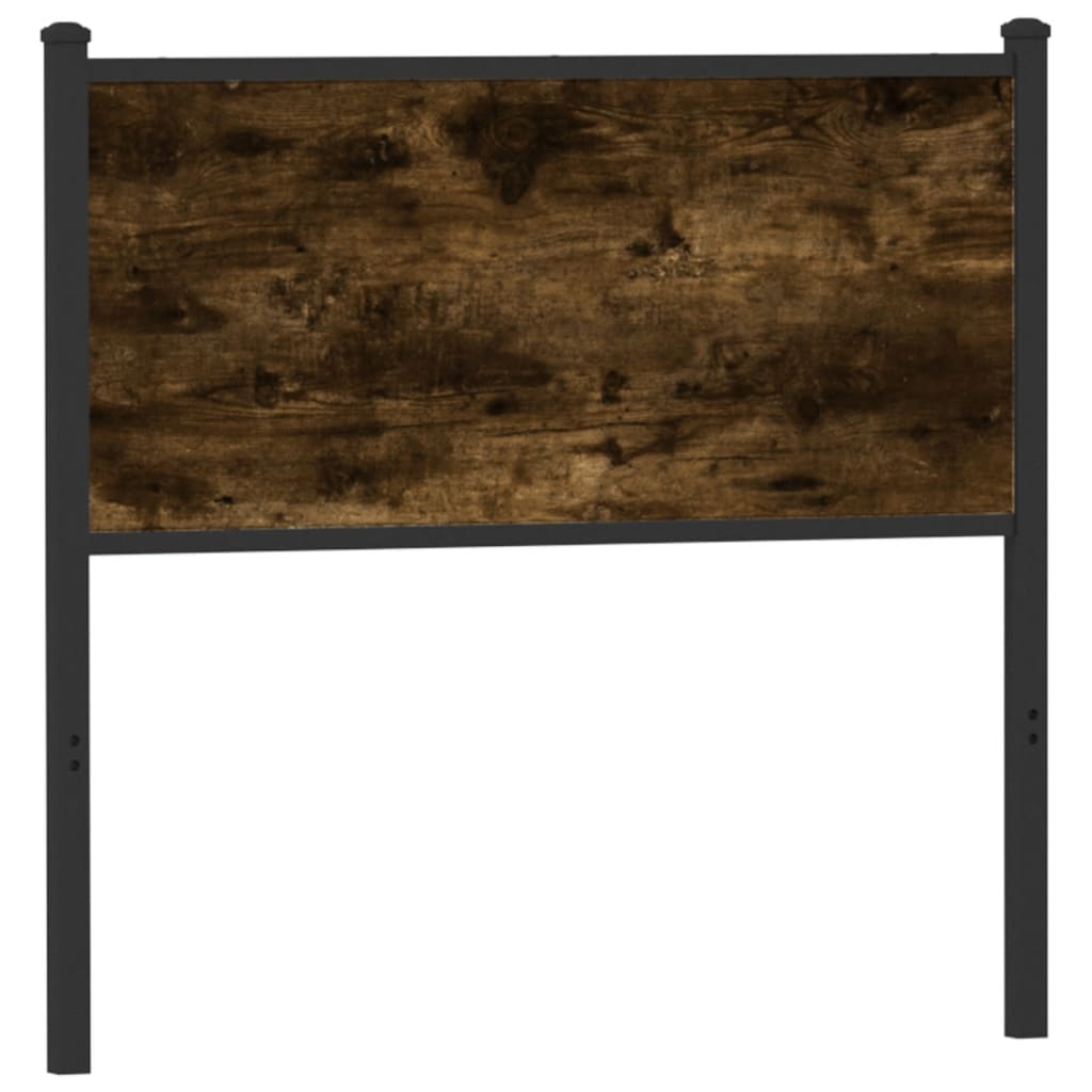 vidaXL Replace Headboard Smoked Oak 75 cm Engineered Wood and Steel 5