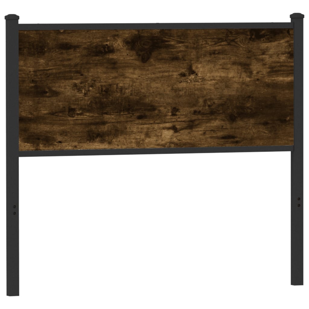 vidaXL Replace Headboard Smoked Oak 100 cm Engineered Wood and Steel 1