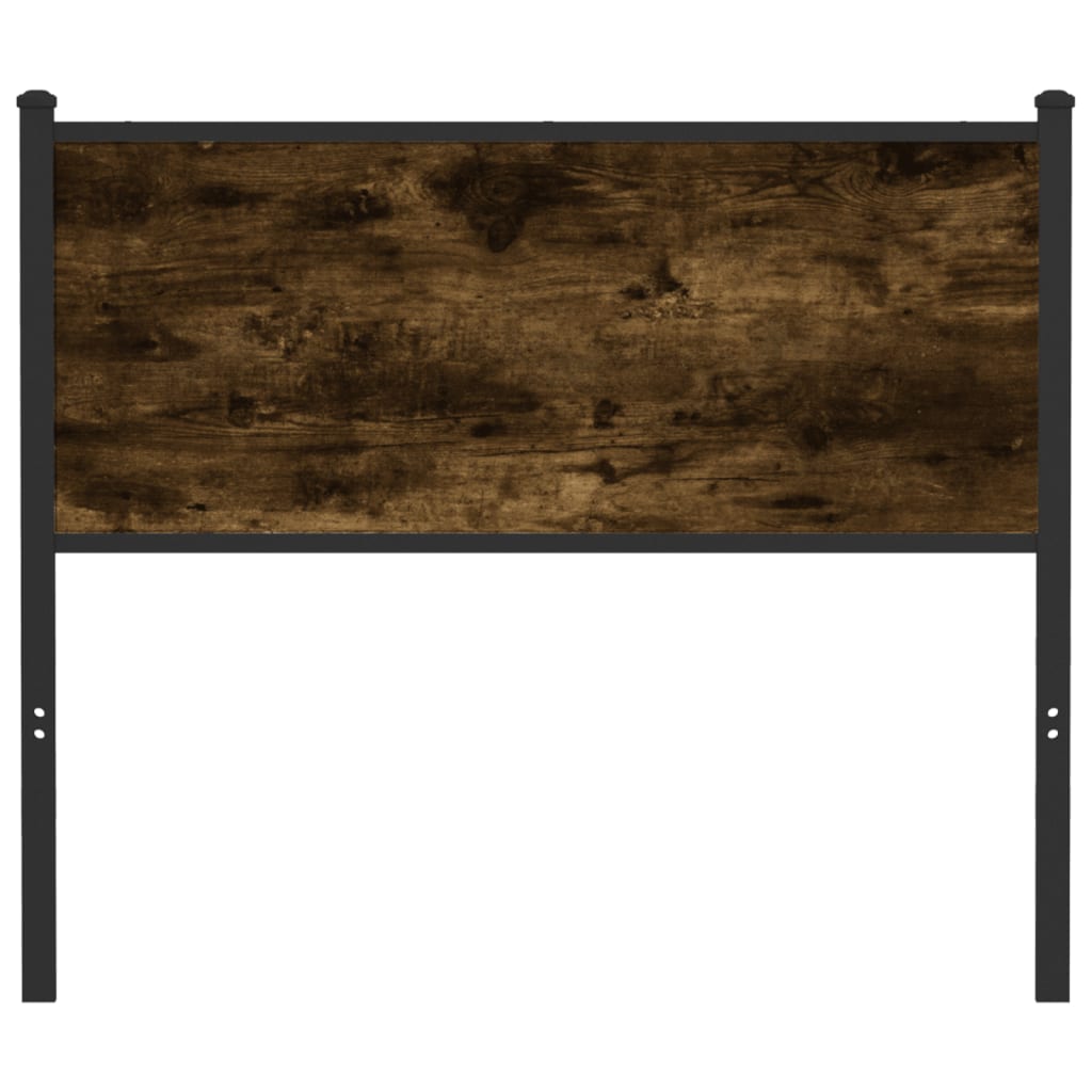 vidaXL Replace Headboard Smoked Oak 100 cm Engineered Wood and Steel 3